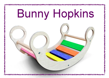 Bunny Hopkins wooden rocker, made in USA